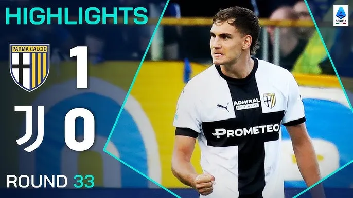 Parma vs Juventus 1-0: Valeri tạt bóng kiến tạo như đặt, Pellegrino đánh đầu tạo địa chấn, Juve lận đận tốp 5 bảng xếp hạng Serie A 