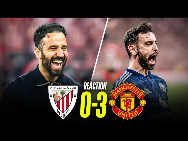 Athletic Bilbao vs Man United 0-3: Casemiro nhẹ nhàng đánh đầu mở bàn, VAR phạt Vivian thẻ đỏ, Fernandes ghi cú đúp nhờ penalty, tái đấu Old Trafford MU rộng cửa vào chung kết Europa League 2025 