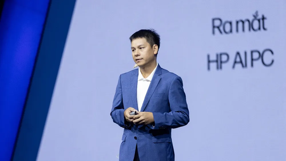  Ông Nguyễn Minh Đức, Tổng Giám đốc HP Việt Nam, chia sẻ tại sự kiện 