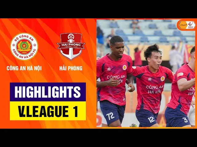 CAHN vs Hải Phòng 2-0: Hugo Gomes sớm khai bàn phút thứ 9, Giáp Tuấn Dương chốt hạ chiến thắng phút 32, CAHN kết thúc V-League 2024/25 ở vị trí thứ ba