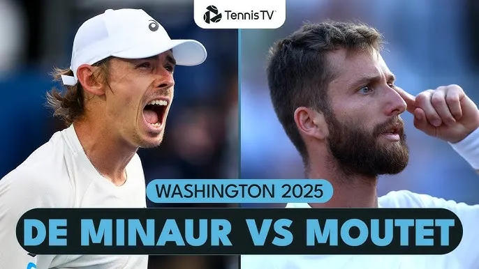 Corentin Moutet vs Alex de Minaur 4-6, 3-6: Moutet chấm dứt giấc mơ "Ngựa Ô", De Minaur giành vé chung kết Washington Open 2025 gặp Alejandro Davidovich Fokina