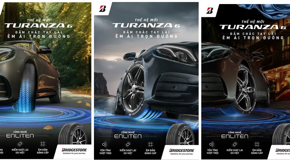 Bridgestone ra mắt dòng vỏ xe cao cấp - TURANZA 6, với trải nghiệm lái êm đầm đẳng cấp