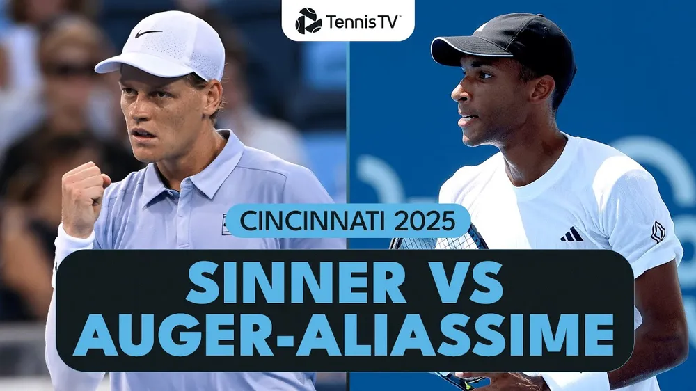 Jannik Sinner vs Auger-Aliassime 6-0, 6-2: Thắng dễ dàng Aliassime, Sinner gặp Atmane hoặc Rune ở bán kết Cincinnati Open 2025