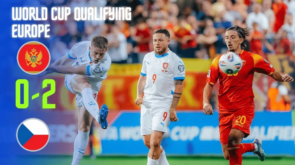 Montenegro vs CH Czech 0-2: Lukas Cerv bấm bóng điệu nghệ mở bàn, Vaclav Cerny kịp nhân đôi tỷ số phút bù giờ