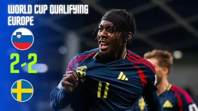 Slovenia vs Thụy Điển 2-2: Bất phân thắng bại, Elanga mở bàn, Lovric gỡ hòa, Ayari lập công, Vipotnik kịp cứu thua phút 90, chia điểm kịch tính
