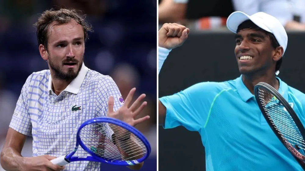 Daniil Medvedev vs Nishesh Basavareddy 6-2, 6-3: Medvedev dễ dàng hạ Basavareddy, gặp tay vợt chủ nhà Ngô Dịch Bình ở tứ kết Hangzhou 2025 