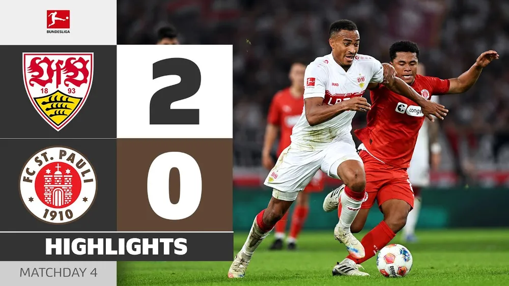 Stuttgart vs St. Pauli 2-0: Ermedin Demirovic lập công mở bàn, Demirovic lần nữa tỏa sáng đường kiến tạo, El Khannouss chốt hạ chiến thắng 