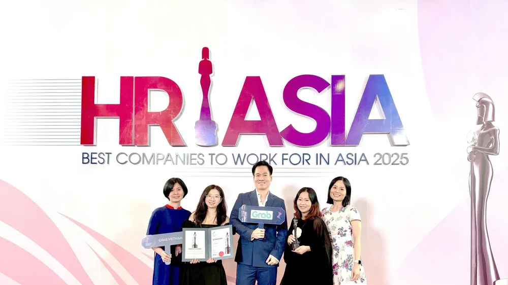 Grab Việt Nam nhận giải thưởng “Nơi làm việc tốt nhất châu Á năm 2025”