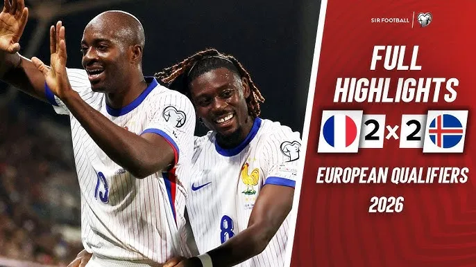 Iceland vs Pháp 2-2: Kich tính 4 bàn rượt đuổi, Palsson khai bàn, Nkunku, Mateta ngược dòng chớp nhoáng, Hlynsson sút đá căng hạ thủ môn Maignan chia điểm