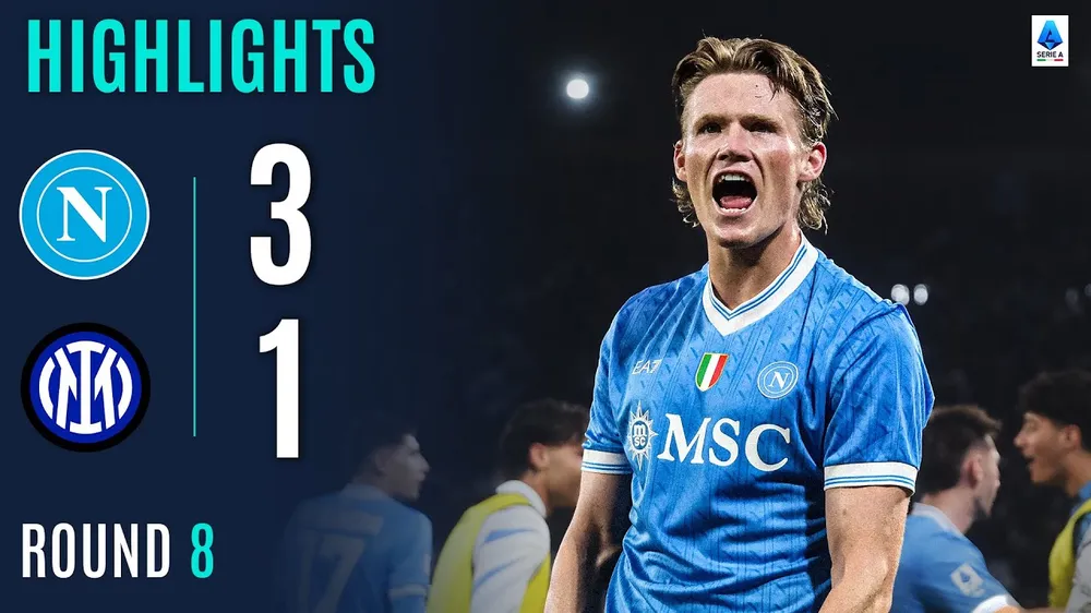 Napoli vs Inter Milan 3-1: De Bruyne mở bàn trên chấm penalty, McTominay, Anguissa góp công chiến thắng, Calhanoglu lập công, Napoli tạm dẫn đầu Serie A