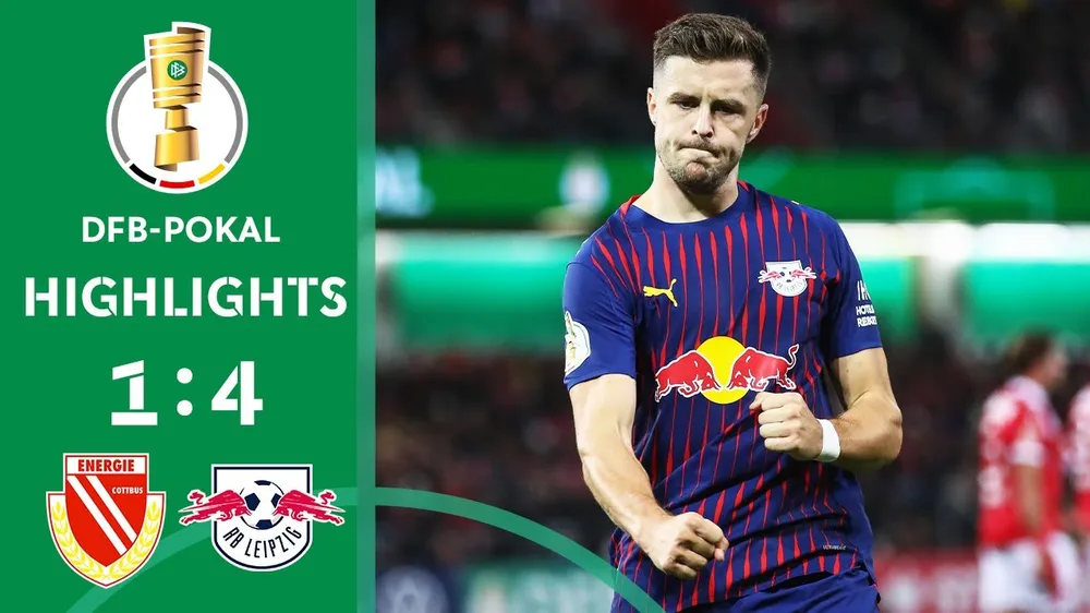 Energie Cottbus vs RB Leipzig 1-4: Johan Bakayoko mở tỷ số, Christoph Baumgartner ghi cú đúp, Ezechiel Banzuzi góp công giành vé vòng 1/8 DFB Cup