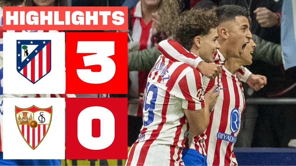 Atletico Madrid vs Sevilla 3-0: Mưa bàn thắng hiệp 2, VAR giúp Alvarez mở bàn trên chấm penalty, Almada, Griezmann lần lượt góp công chiến thắng