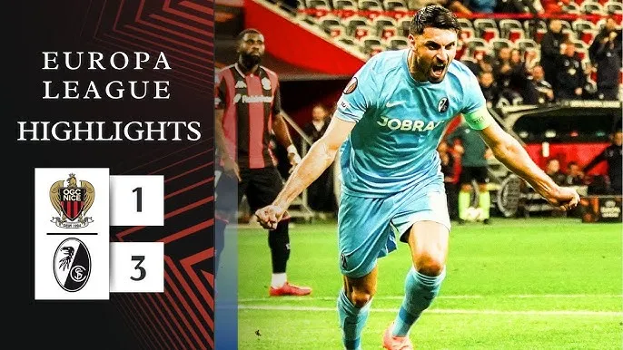 Nice vs Freiburg 1-3: Kevin Carlos khai bàn nhưng Johan Manzambi lập tức gỡ hòa, Vincenzo Grifo nhân đôi tỷ số nhờ penalty, Derry Scherhant ấn định 3 điểm