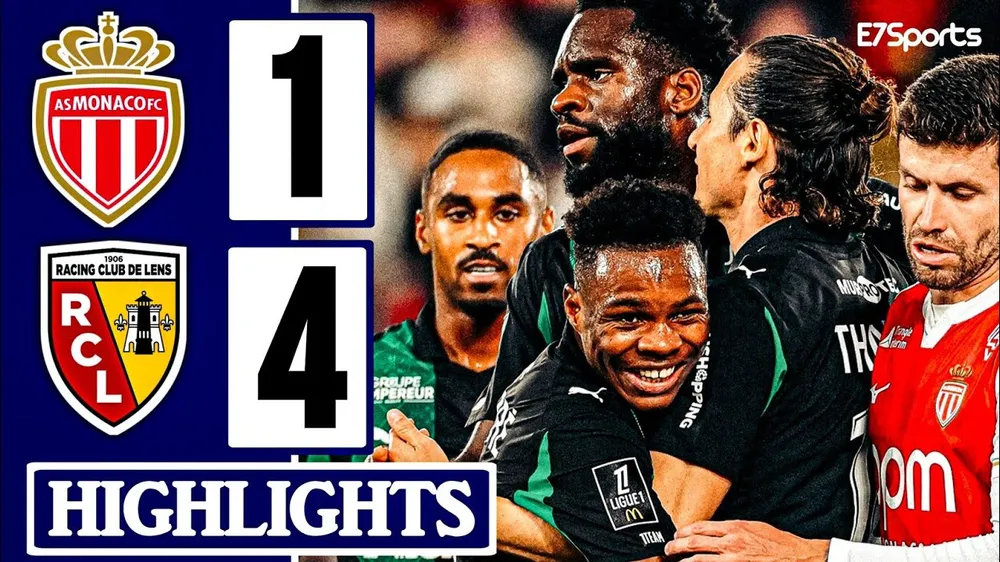 AS Monaco vs Lens 1-4: Folarin Balogun vừa là người hùng vừa là tội đồ nhận thẻ đỏ, Edouard mở bàn, Wesley Said ghi cú đúp, Mamadou Sangare góp công chiến thắng