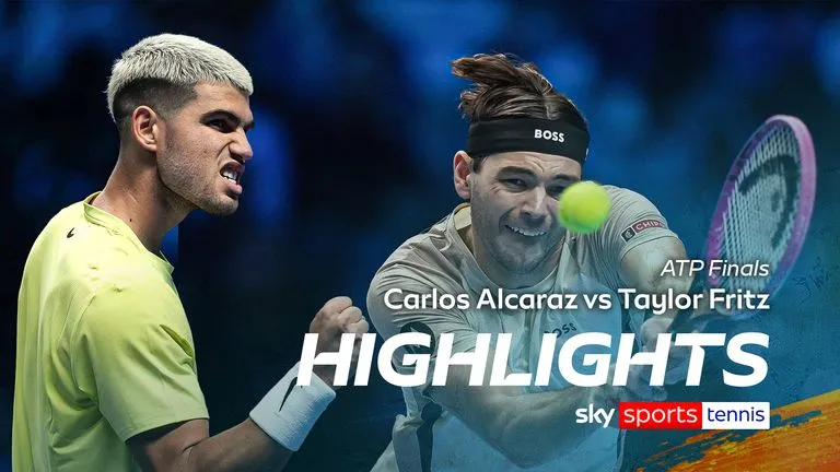 Carlos Alcaraz vs Taylor Fritz 6-7 (2), 7-5, 6-3: Hạ Fritz, Alcaraz gặp Musetti tối 13/11, Taylor Fritz đối đầu Alex De Minaur trong cùng ngày