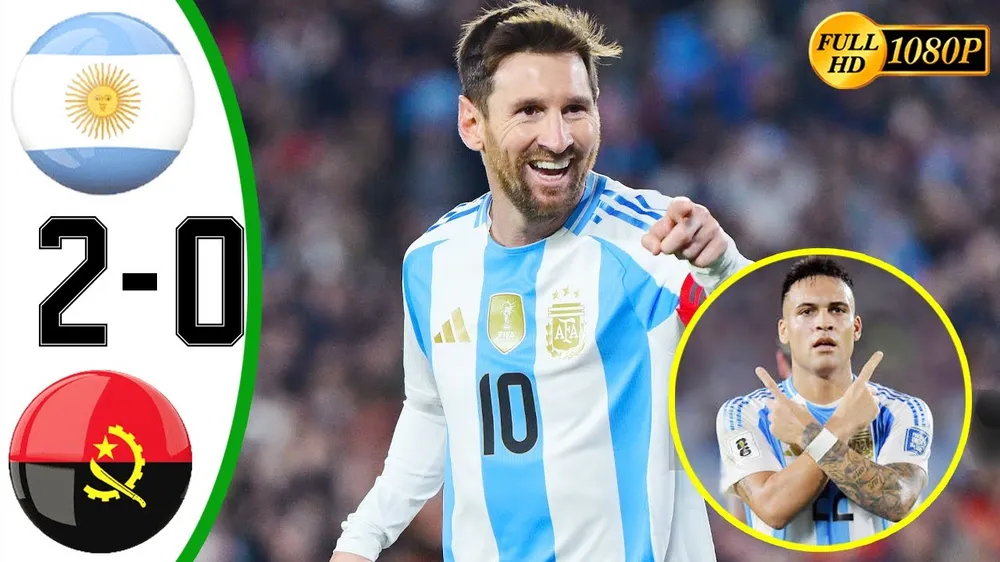 Giao hữu, Angola vs Argentina 0-2: Song sát Lautaro Martinez - Messi nhịp nhàng, đua tài ghi bàn, giành chiến thắng dễ dàng 