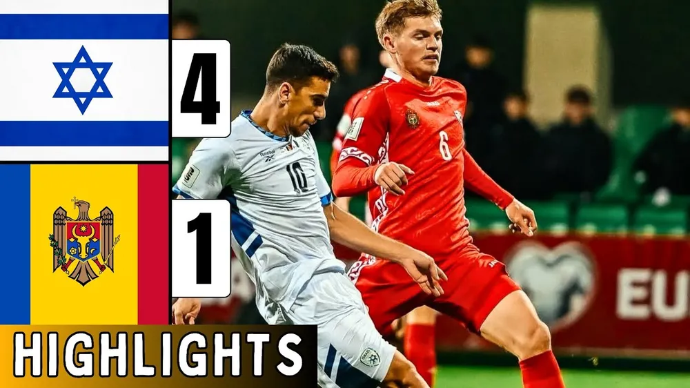 Israel vs Moldova 4-1: Dor Turgeman mở tỷ số nhờ penalty, Roy Revivo, Eliel Peretz lập công, Vladislav Baboglo bất ngờ phản lưới nhà, Ion Nicolaescu ghi bàn danh dự