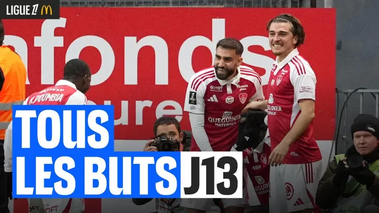 Willem Geubbels, Olivier Giroud, Aissa Mandi, Lohann Doucet, Marius Broholm, Lee Kang-in, Joao Neves, Bradley Barcola, Aubameyang,... góp mặt trong 29 bàn thắng vòng 13 Ligue 1 2025-26