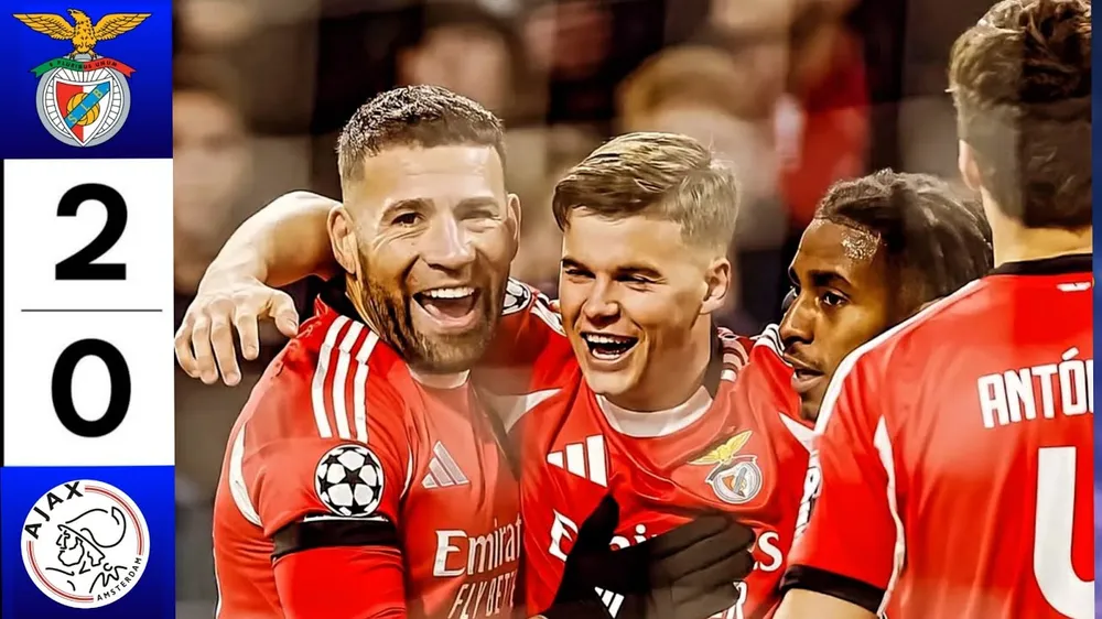 Ajax vs Benfica 0-2: Richard Rios kiến tạo, Dahl sớm khai bàn phút thứ 6, Barreiro chốt hạ gọn gàng chiến thắng phút 90