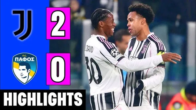 Juventus vs Pafos 2-0: Hiệp 2 quyết định, Weston McKennie, Jonathan David lần lượt lập công, "Bà đầm già" Juve bỏ túi 3 điểm gọn gàng