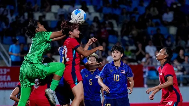 Nữ Thái Lan vs Nữ Singapore 2-0: Kanyanat ghi bàn phút thứ 10, Oparin chốt hạ chiếc vé bán kết môn bóng đá nữ SEA Games 33