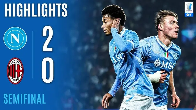 Napoli vs AC Milan 2-0: Ngày Hojlund thăng hoa, Hojlund kiến tạo, Neres mở bàn, Hojlund chốt hạ vé chung kết Copa del Rey 2025