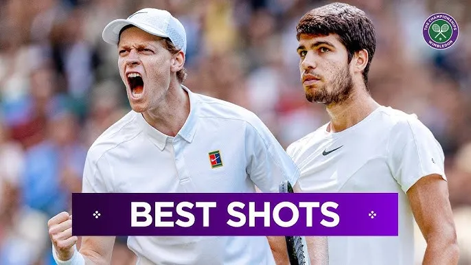 Novak Djokovic, Jannik Sinner, Carlos Alcaraz dẫn đầu tốp những pha ăn điểm đẹp mắt ở đấu trường Wimbledon 2025 