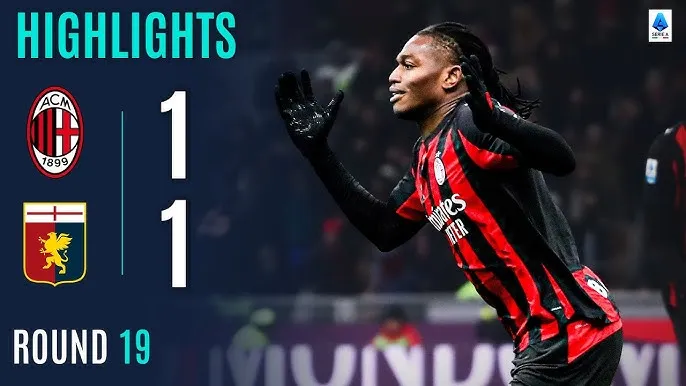 AC Milan vs Genoa 1-1: Malinovskyi kiến tạo, Colombo hạ thủ thành Maignan, Leao đánh đầu chia điểm, Milan thua Inter 3 điểm, xếp nhì Serie A