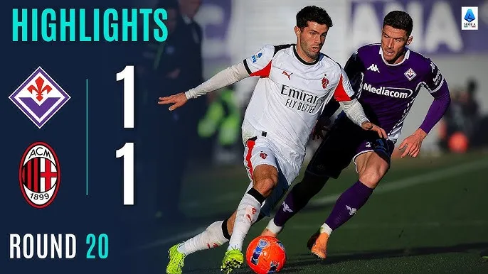 Fiorentina vs AC Milan 1-1: HLV Vanoli nhận thẻ đỏ, Comuzzo đánh đầu mở bàn, Nkunku cứu thua cho Milan