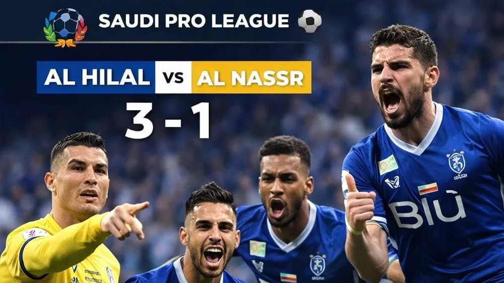 Al Hilal vs Al Nassr 3-1: Ronaldo tỏa sáng nhưng Al Dawsari gỡ hòa, Al Aqidi bị thẻ đỏ, Kanno, Neves giúp Al Hilal vượt mặt Al Nassr tới 7 điểm