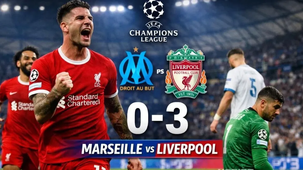 Marseille vs Liverpool 0-3: Szoboszlai sút phạt mởi bàn, Rulli phản lưới nhà, Gakpo ấn định chiến thắng, Liv lên vị trí thứ tư 
