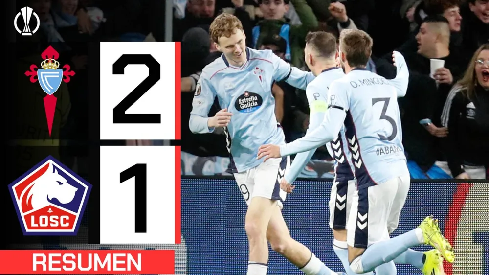 Celta Vigo vs LOSC 2-1: Swedberg lập công ở phút thứ 1, Hugo Sotelo bị thẻ đỏ, Starfelt tỏa sáng, Olivier Giroud ghi bàn danh dự