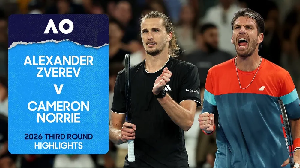Alexander Zverev vs Cameron Norrie 7-5, 4-6, 6-3, 6-1: Chật vật hạ Norrie, Zverev đối đầu Francisco Cerundolo ở vòng 4 Australian Open 2026