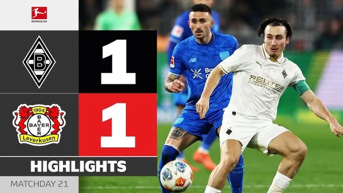 M'gladbach vs Leverkusen 1-1: Yannik Engelhardt sớm tỏa sáng phút thứ 10, Philipp Sander bất ngờ phản lưới nhà, chia điểm cay đắng