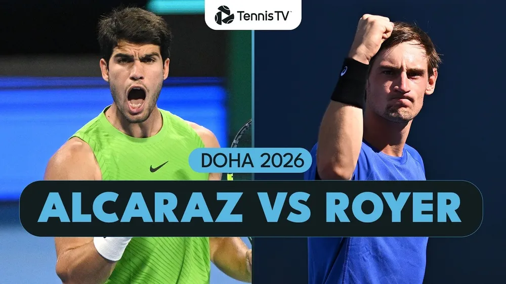 Carlos Alcaraz vs Valentin Royer 6-2, 7-5: Đẳng cấp hơn hẳn Royer, Alcaraz chạm trán Khachanov ở tứ kết Qatar Open 2026