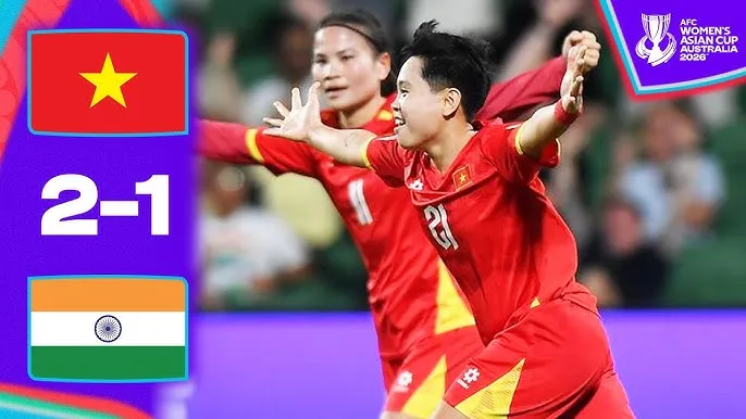 Nữ Việt Nam vs Nữ Ấn Độ 2-1: Vạn Sự xuất thần cú đúp, Nongrum lập công, thầy trò HLV Mai Đức Chung khai màn như ý