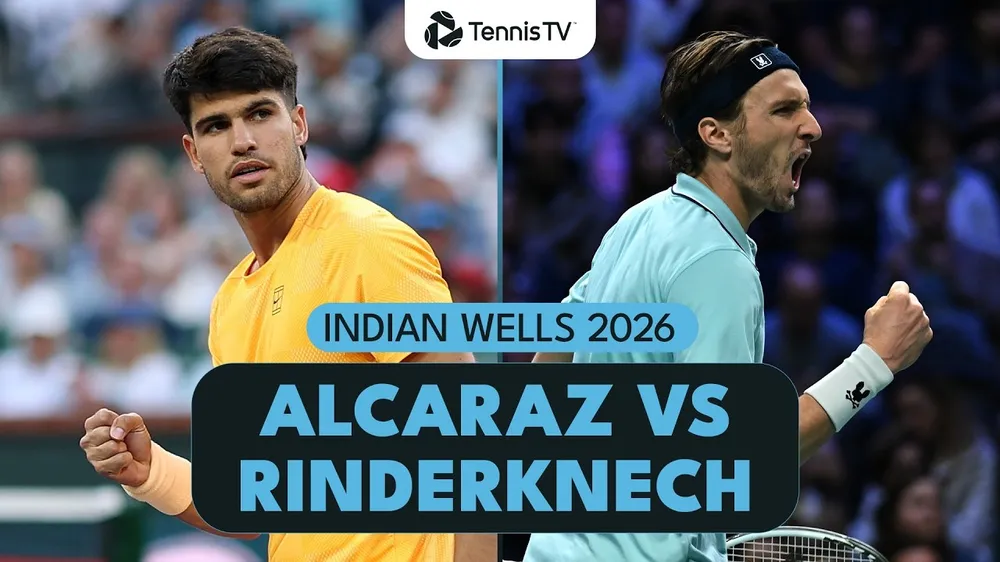 Carlos Alcaraz vs Arthur Rinderknech 6-7 (6-8), 6-3, 6-2: Thắng chật vật Rinderknech, Alcaraz gặp Casper Ruud ở vòng 4 Indian Wells