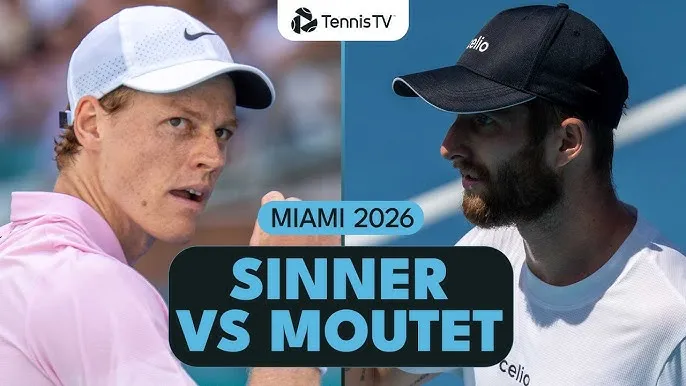 Corentin Moutet vs Jannik Sinner 1-6, 4-6: Sinner đi vào lịch sử khi giành 26 set thắng liên tiếp ở cấp độ Masters 1000, gặp Alex Michelsen