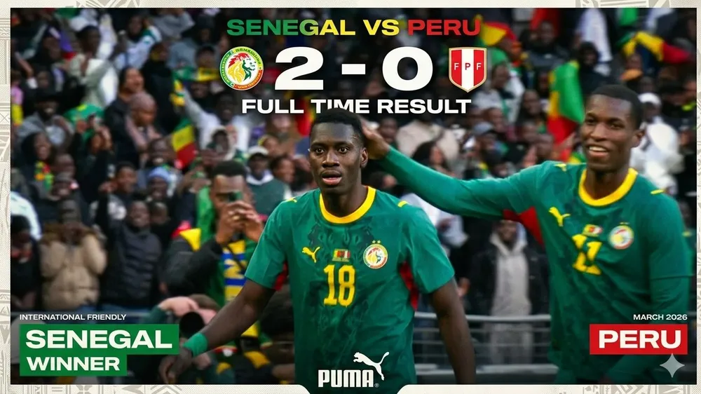 Giao hữu, Senegal vs Peru 2-0: Jackson đệm bóng cận thành mở bàn, Sarr tỉa bóng điệu nghệ ấn định chiến thắng