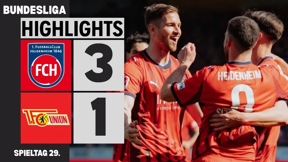Heidenheim vs Union Berlin 3-1: Mathias Honsak tỏa sáng cú đúp, Budu Zivzivadze góp công chiến thắng, tìm đường trụ hạng Bundesliga