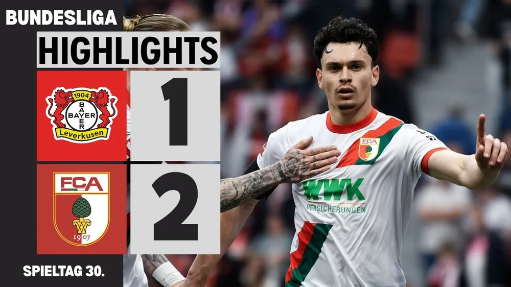 Bayer Leverkusen vs Augsburg 1-2: Patrik Schick mở bàn nhưng Fabian Rieder lập tức tỏa sáng cú đúp ngược dòng chiến thắng