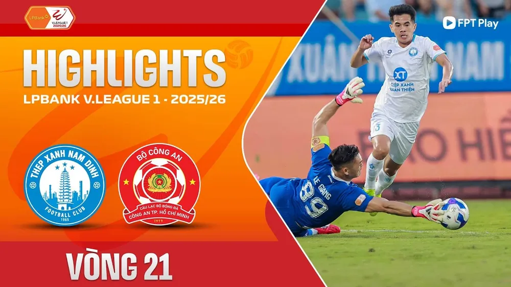 Nam Định vs Công an TPHCM 2-0: Hiệp 2 bùng nổ, Brenner, Văn Vĩ lập công, Tiến Linh lại kém duyên ghi bàn, Nam Định tạm xếp thứ 5 BXH