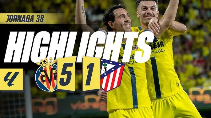 Villarreal vs Atletico Madrid 5-1: Parejo, Perez, Mikautadze, Gueye vùi dập đối thủ, Villarreal xếp trên Atletico 1 bậc mùa La Liga 2025/26