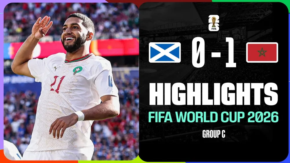 Scotland vs Morocco 0-1: Brahim Diaz kiến tạo, Saibari phá bẫy việt vị, phá lưới thủ môn Gunn, tạm xếp nhì bảng, hy vọng chiếc vé đi tiếp