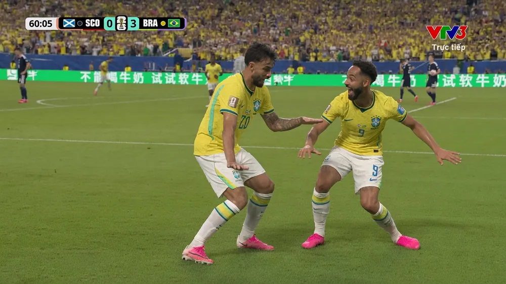 Bruno Guimaraes dọn cỗ, Matheus Cunha đệm bóng cận thành giúp Brazil dẫn trước 3-0