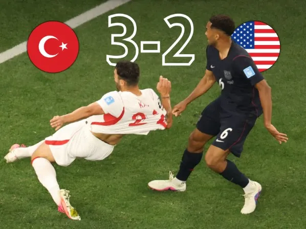 Thổ Nhĩ Kỳ vs Mỹ 3-2: Trusty, Berhalter lập công, Guler, Kokcu, Ayhan ngược dòng đẹp măt, Thổ Nhĩ Kỳ hiêng ngang rời giải, Mỹ bước tiếp