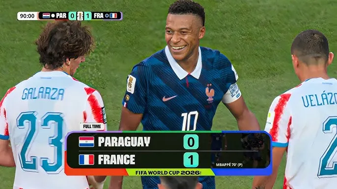 Paraguay vs Pháp 0-1: Diego Gomez pham lỗi, trọng tài VAR cho Kylian Mbappe hưởng phạt đền, HLV Deschamps gặp Morocco ở tứ kết World Cup
