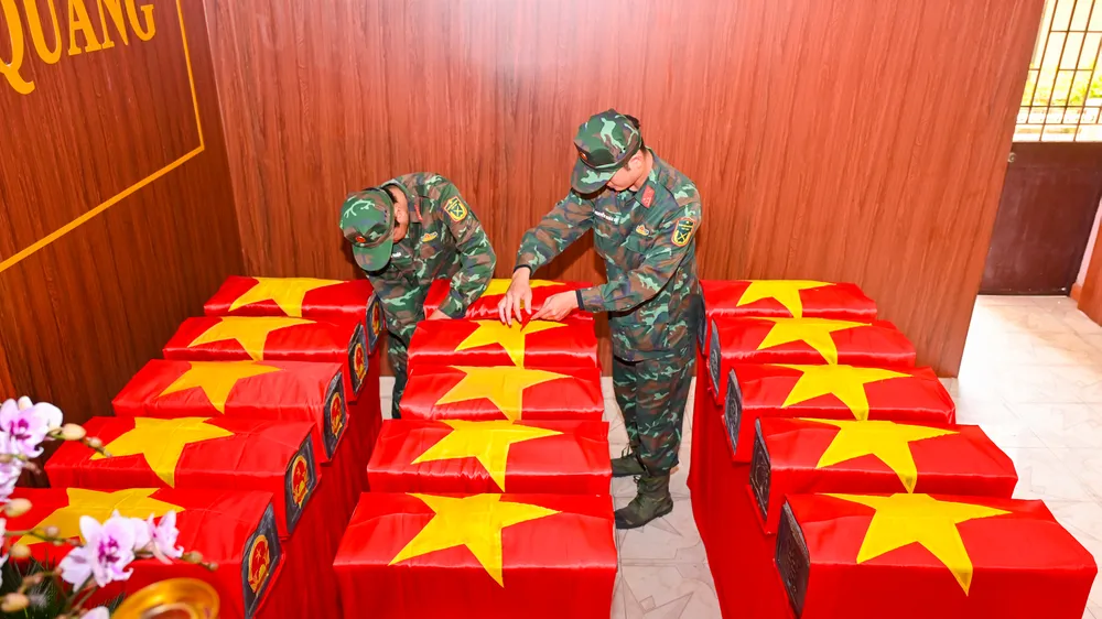 Đã quy tập được 100 bộ hài cốt liệt sĩ tại Công viên Lê Thị Riêng