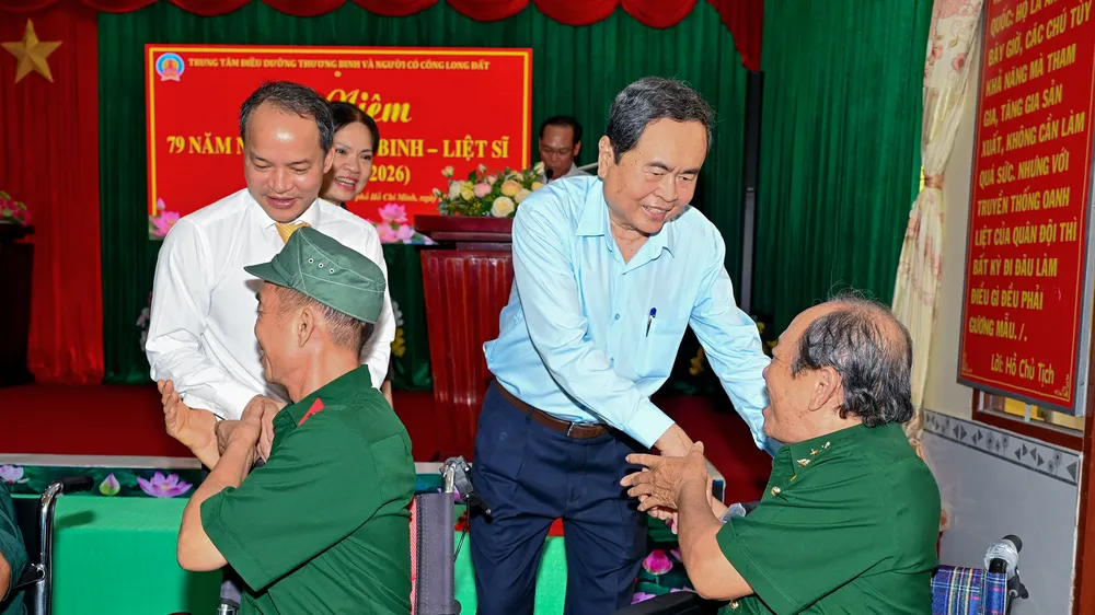 Chủ tịch Quốc hội Trần Thanh Mẫn tri ân người có công với cách mạng tại TPHCM