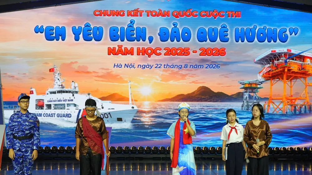 Đội Bạch Long Vĩ giành giải Nhất cuộc thi “Em yêu biển, đảo quê hương”